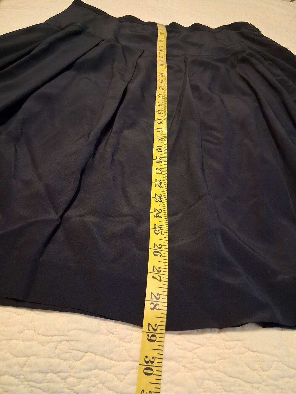 August Silk Classic Pleated Women's Skirt in Black - Picture 4 of 7